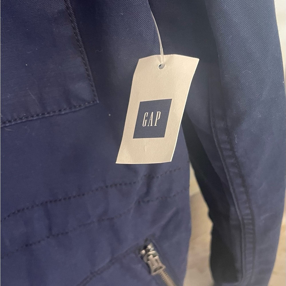GAP Jacket Men’s Navy Blue Windbreaker Size L New with Tag - Picture 8 of 9